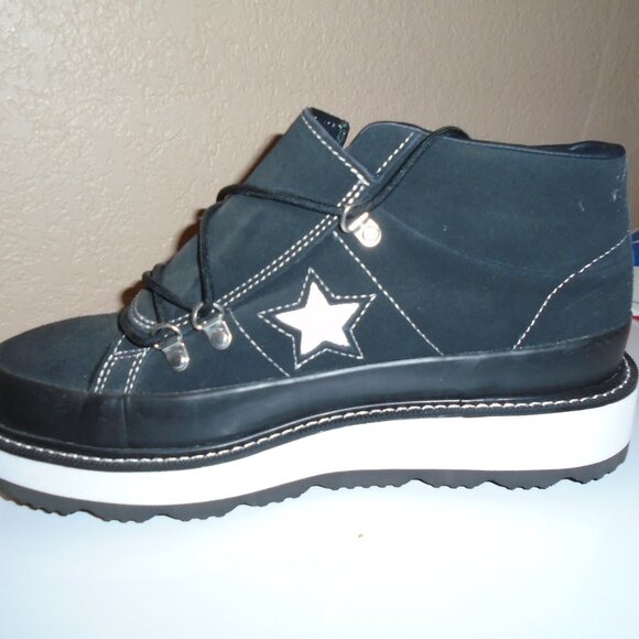 NEW CONVERSE ONE STAR FLEECE LINED HIGH TOP LACE UP BOOTS WOMENS SIZE 10 - Picture 2 of 11